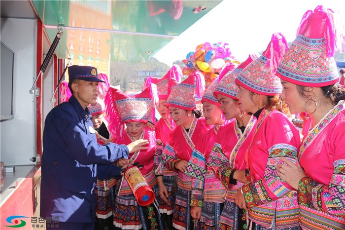 百色隆林：消防“宣传快车”驶进少数民族村寨 百色,隆林,消防,宣传,快车