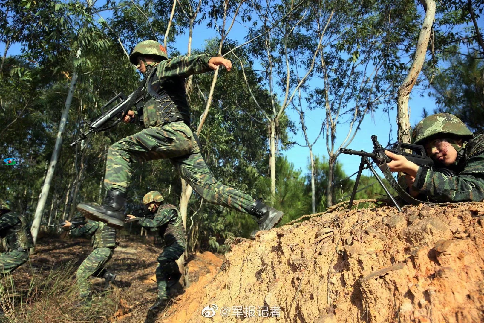 密林奇袭！直击武警广西总队百色支队捕歼战斗现场 密林,林奇,奇袭,直击,武警