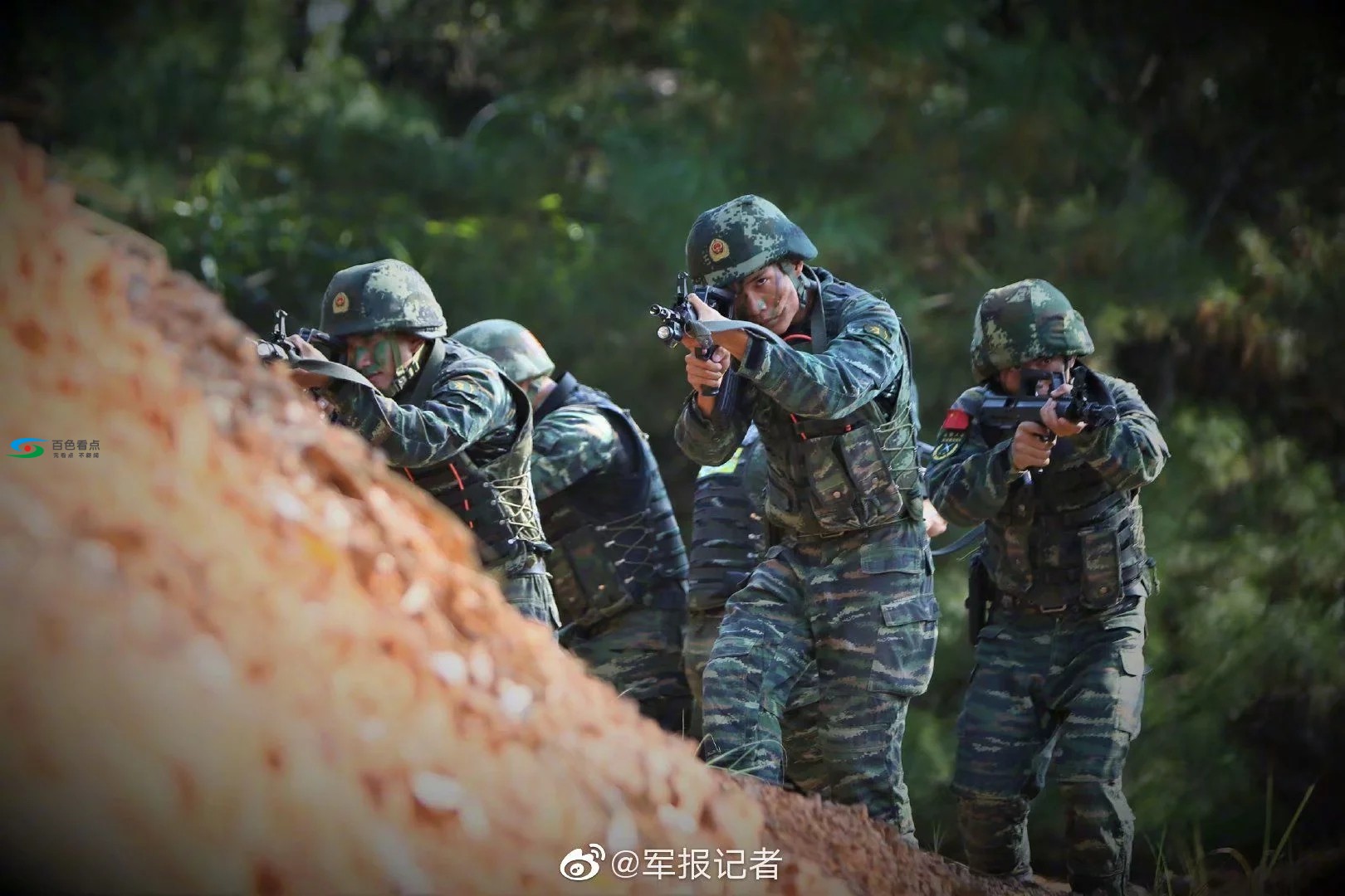 密林奇袭！直击武警广西总队百色支队捕歼战斗现场 密林,林奇,奇袭,直击,武警