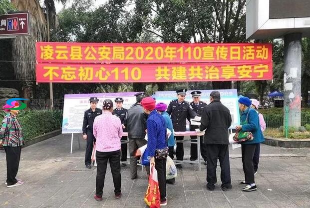 110宣传日｜百色凌云警方开展主题宣传活动 110,110宣传日,宣传,百色,凌云