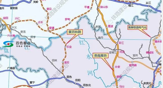 巴马凌云田林高速路线图片