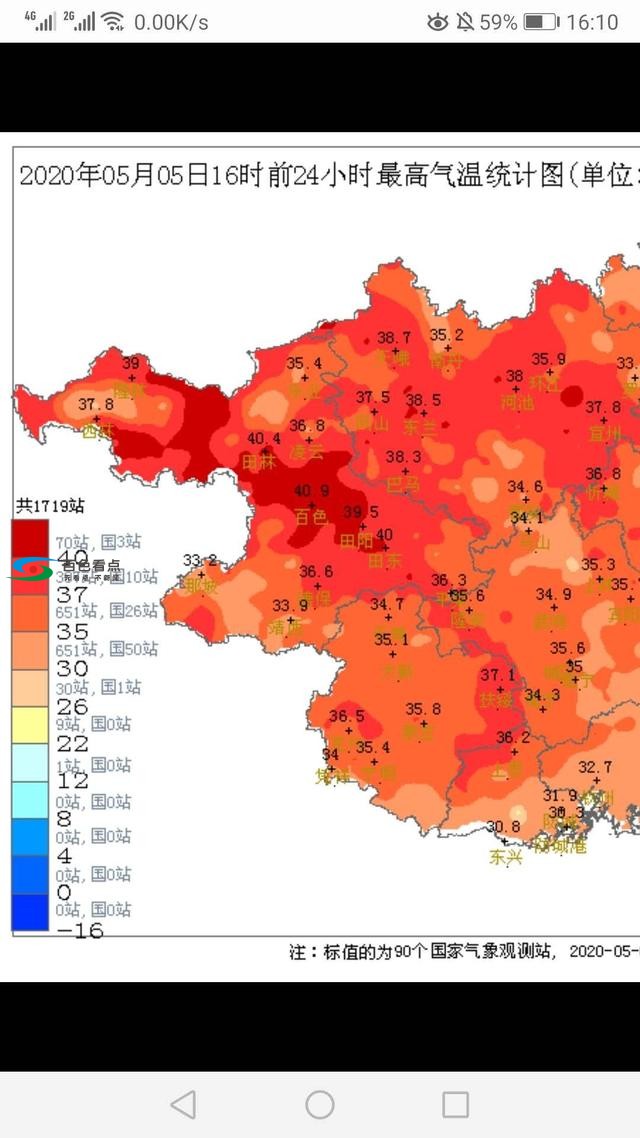 百色市连续5天40℃高温天，！9日最高温达46.3℃！ 百色,百色市,连续,5天