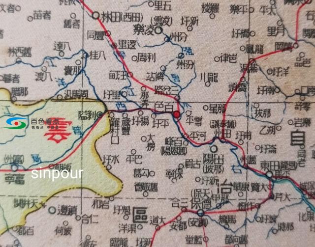 1952年广西省地图 1952,1952年,广西,广西省,西省