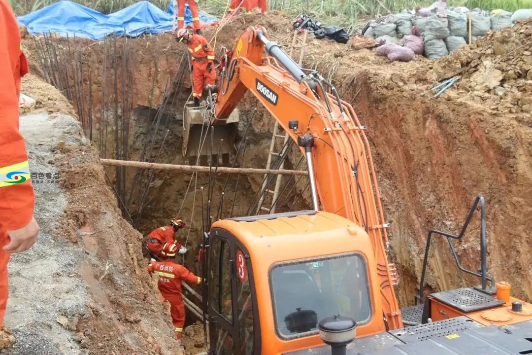 百色百东新区一在建工地发生塌方，4人被埋，3人不幸遇难 百色,东新,新区,在建,建工