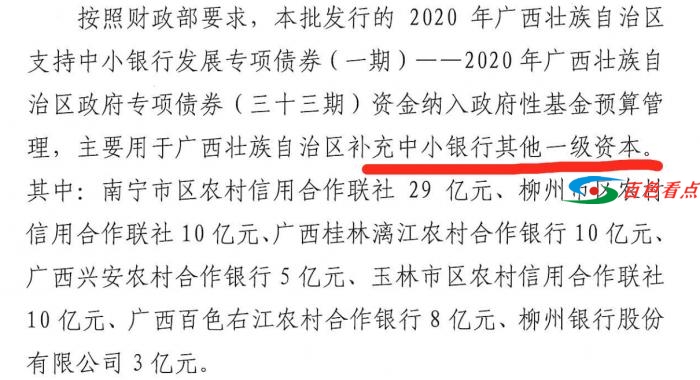 广西发行三期专项债支持中小银行补充资本金，合计118亿元 广西,发行,三期,专项,支持