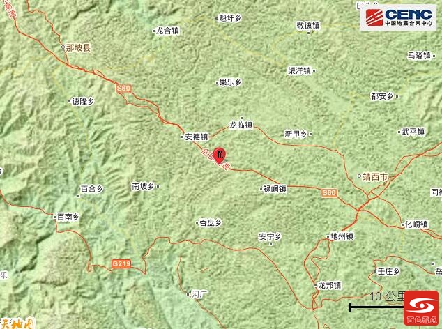 靖西市3.0级地震 震中周边200公里内近5年来发生共12次 靖西,靖西市,西市,地震,震中
