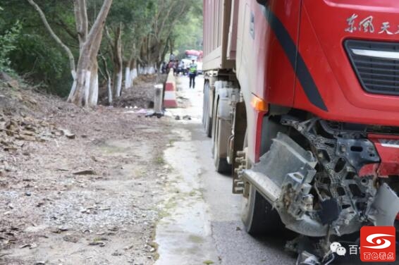 百色交警：逆行撞上重型半挂牵引车 不仅自己受伤还全责 百色,交警,逆行,撞上,重型