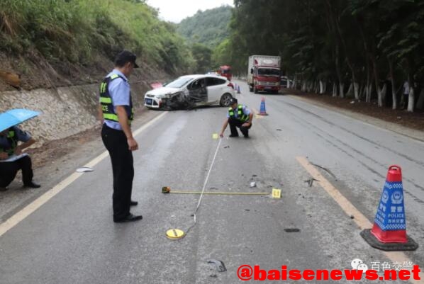 百色交警：越线行驶酿事故，全责！|覆车之戒 百色,交警,行驶,事故,2021