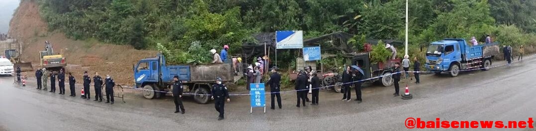 那坡法院：冒雨执行，这起违规占地案执行完毕！ 那坡,法院,冒雨,执行,违规