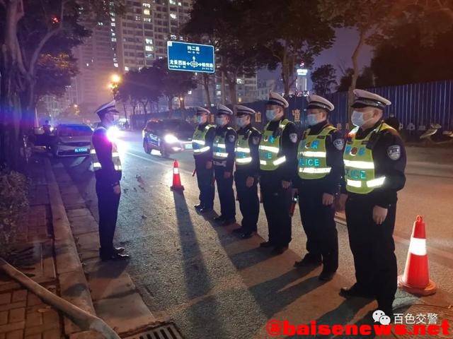 夜查酒驾！百色公安交警两天查处14起酒驾交通违法行为 夜查,酒驾,百色,公安,公安交警