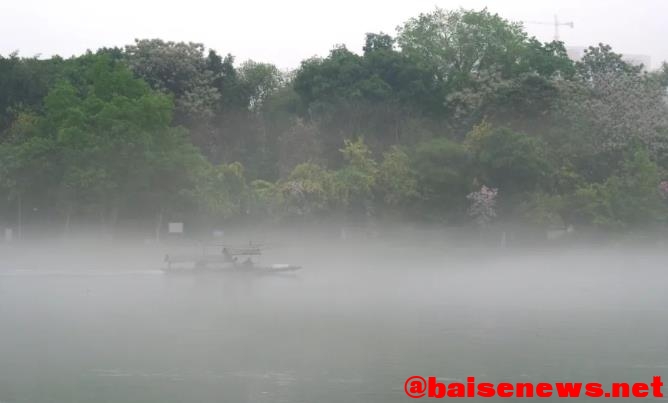 绝美！雨后的右江雾气弥漫如水墨画 绝美,雨后,右江,雾气,弥漫