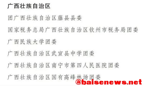 全国“两红两优”表彰名单发布！百色1集体1人上榜！ 全国,表彰,名单,单发,发布