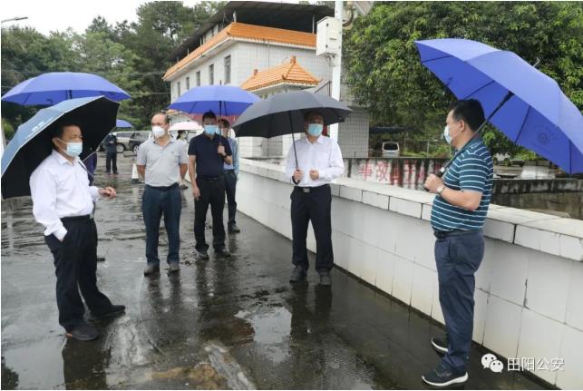 罗卫东到田阳区检查指导防汛和地质灾害防治工作 罗卫,罗卫东,卫东,田阳,检查