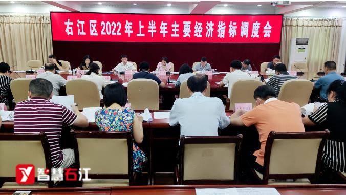 右江区召开2022年上半年主要经济指标调度会 右江,右江区,江区,召开,2022