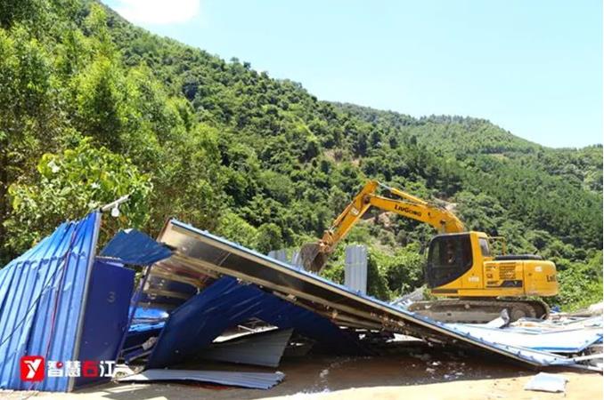 雷霆出击！右江区快速依法查处一处非法采矿点 雷霆,雷霆出击,出击,右江,右江区