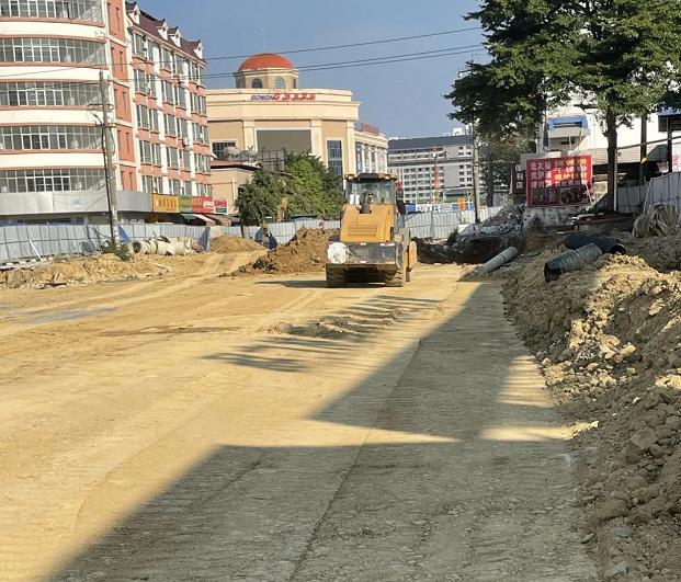 翔云西路建设速度加快 翔云,云西路,西路,路建,路建设