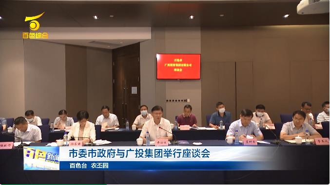 市委、市政府与广投集团举行座谈会 市委,市政,市政府,政府,集团