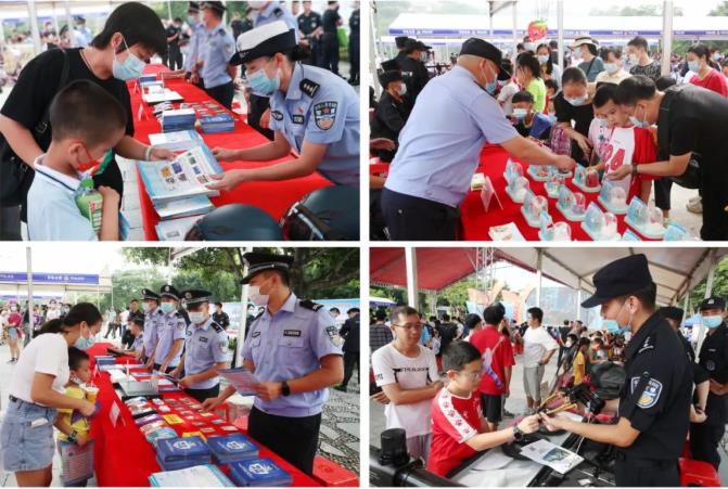 百色市公安局举办“喜迎二十大 忠诚保平安”警务宣传活动 百色,百色市,市公安局,公安,公安局