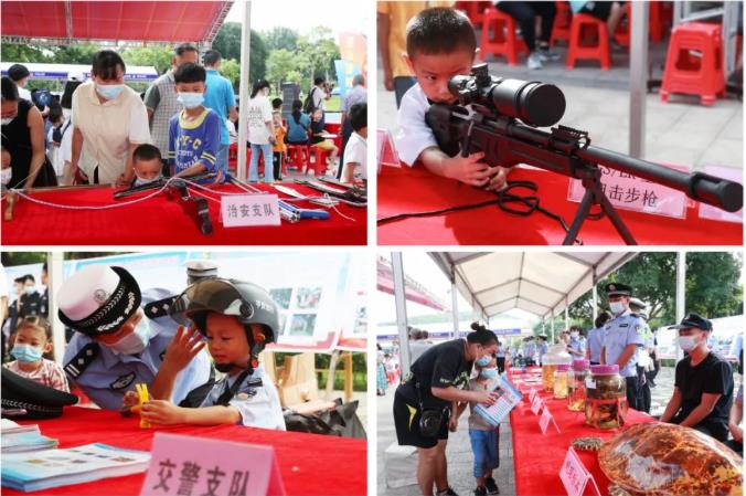 百色市公安局举办“喜迎二十大 忠诚保平安”警务宣传活动 百色,百色市,市公安局,公安,公安局