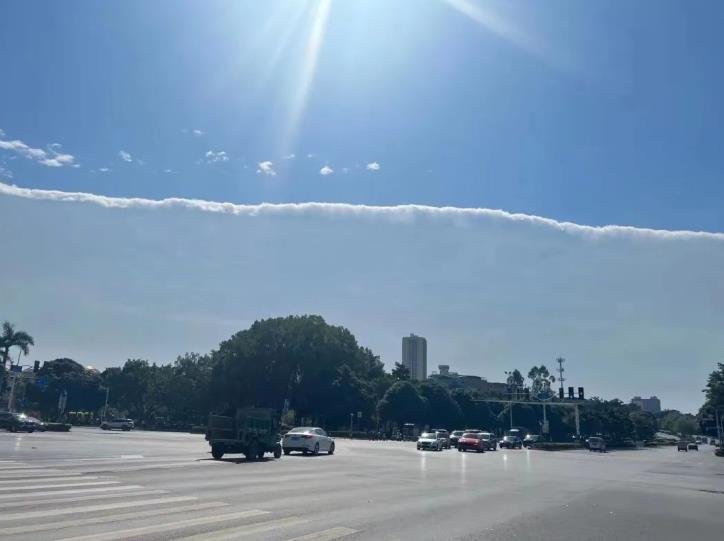 宛如海岸线！今天的百色天空，又刷爆朋友圈！ 宛如,如海,海岸,海岸线,岸线