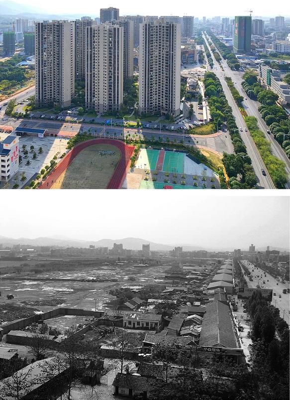 20组新旧对比照，见证百色撤地设市20年城市变迁！ 20,新旧,对比,比照,见证