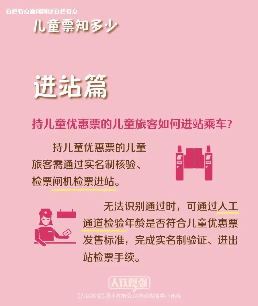 @百色家长注意！7月20日起，儿童乘火车有新要求！ 