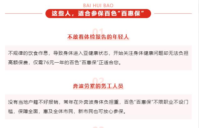 百色“百惠保”升级回归！保障更全面，续保有优惠！ 来源,百色,右江,论坛